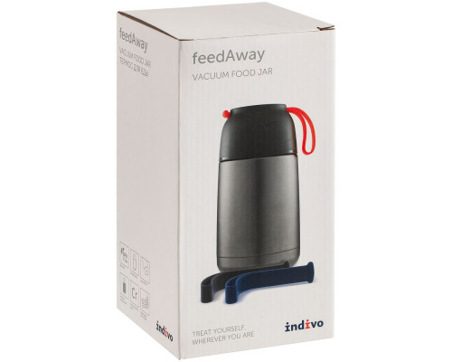 Термос для еды feedAway 700, серо-стальной