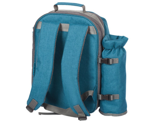 Набор для пикника Fridag на 2 персоны, серый с голубым