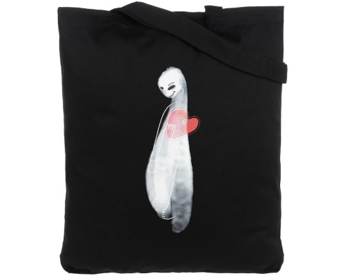 Холщовая сумка Ghost of Love, черная