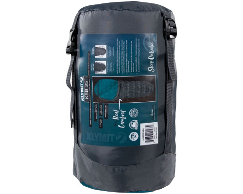 Спальный мешок Klymit KSB 35, серо-голубой