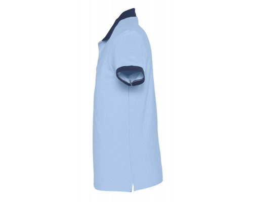 Рубашка поло Prince 190, голубая с темно-синим