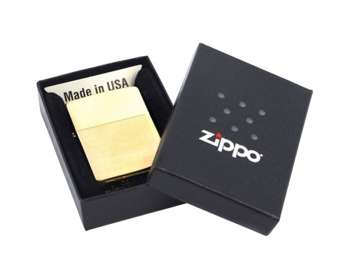 Зажигалка Zippo Classic Brushed, золотистая
