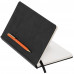 Блокнот Magnet Gold с ручкой, черно-оранжевый