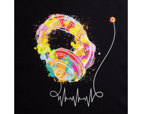 Холщовая сумка Feel The Beat, черная