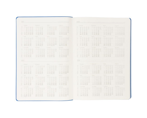 Ежедневник Flexpen Black, недатированный, черный с синим