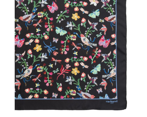 Платок Butterfly Silk, черный