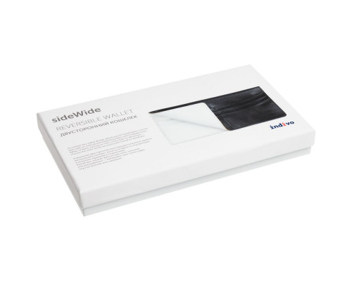 Кошелек sideWide, черно-белый