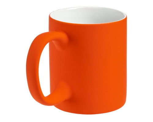 Кружка Sippy c покрытием софт-тач, оранжевая