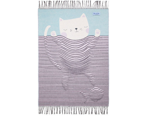 Плед детский Cat, голубой