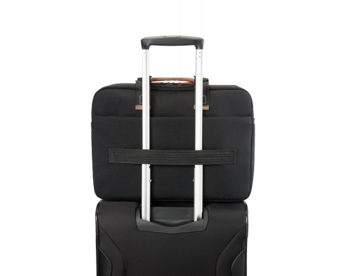 Сумка для ноутбука Sideways Laptop Bag, черная с серым