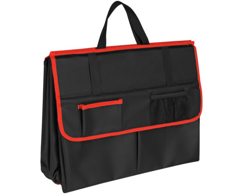 Органайзер в багажник автомобиля Carmeleon, черный с красным