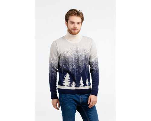 Свитер Glint, бежевый с синим