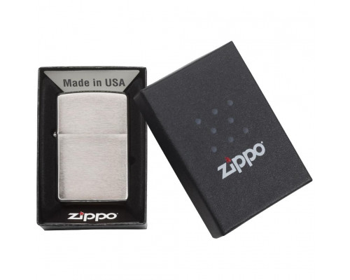 Зажигалка Zippo Classic Brushed, серебристая