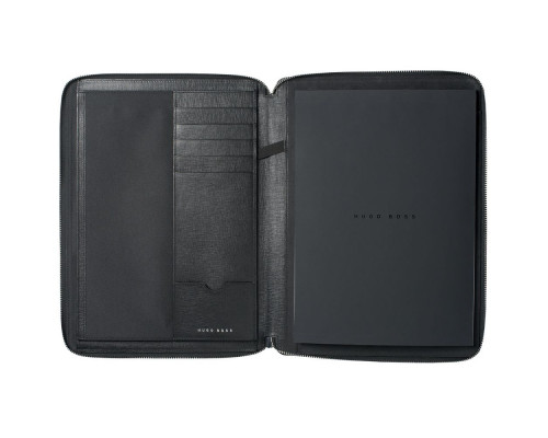 Набор Hugo Boss: папка, брелок и ручка, черный