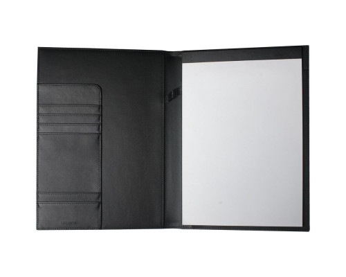 Набор Lapo: папка с блокнотом А4, роллер и флешка 16 Гб, черный