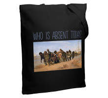 Холщовая сумка Who Is Absent Today, черная