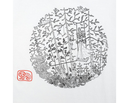 Футболка «Качели», белая