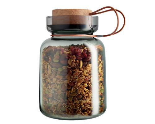 Банка для хранения Silhouette, средняя, серая