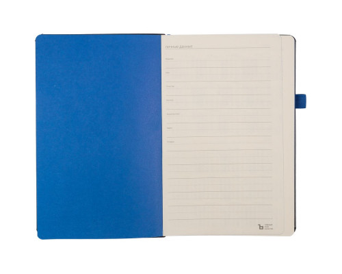 Ежедневник Ton недатированный, черный с синим