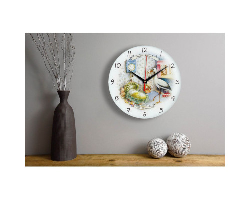 Часы настенные стеклянные Time Wheel