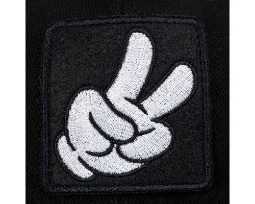 Бейсболка Victory с прямым козырьком, черная