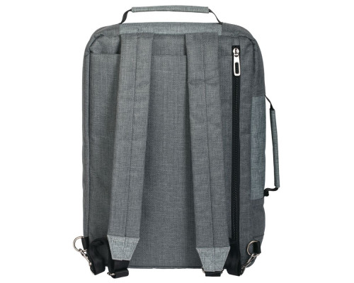 Рюкзак для ноутбука 2 в 1 twoFold, серый с темно-серым