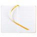Блокнот Butterfly Mini, в линейку, белый с желтым