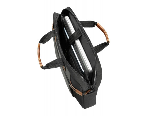 Сумка для ноутбука Sideways Laptop Bag, черная с серым