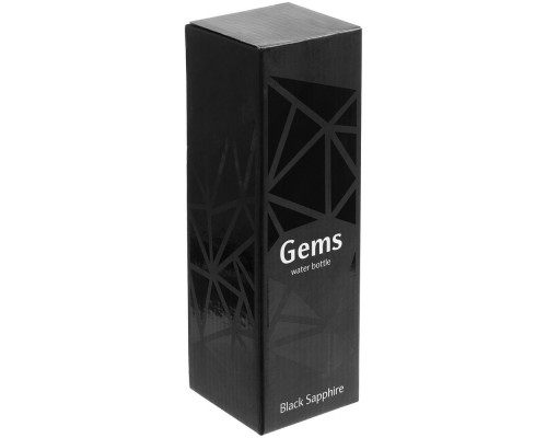 Бутылка для воды Gems Black Morion, черный морион