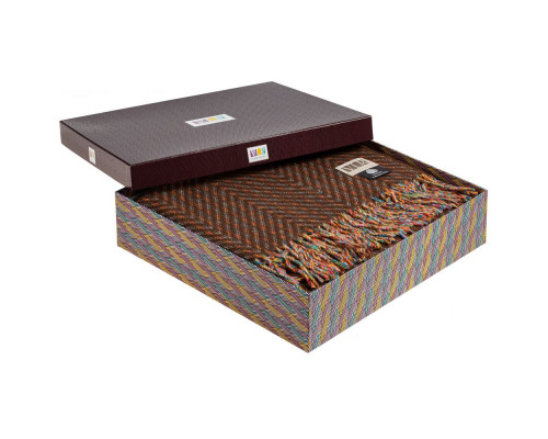 Плед Brera Testa Di Moro, коричневый