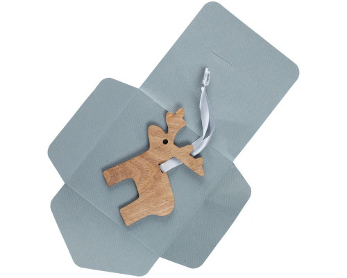 Деревянная подвеска Carving Oak, в форме лося