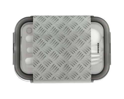 Ланчбокс Hard Work, серый