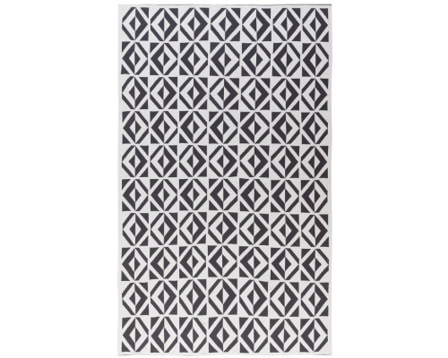 Плед Metropol, серый с молочно-белым