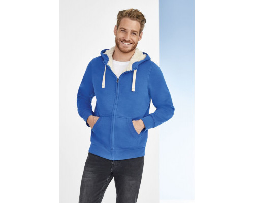 Толстовка унисекс на молнии Sherpa 280, темно-синяя
