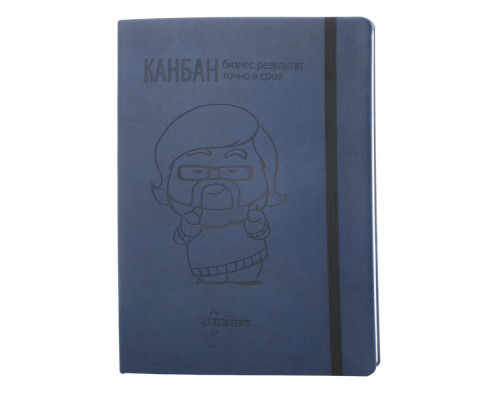 Блокнот Freenote, в клетку, синий