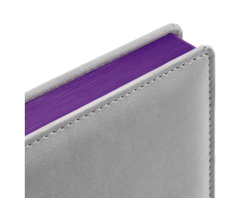 Ежедневник Spain, недатированный, серый с фиолетовым