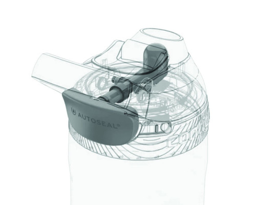 Термобутылка Autoseal Chill, вакуумная, черная