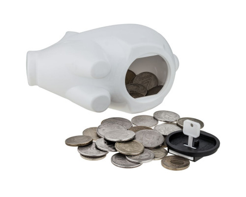 Свинья-копилка Charmy, белая