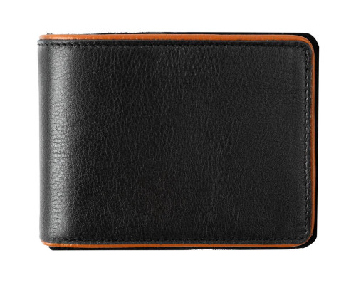 Кошелек Partinico, черный с оранжевым