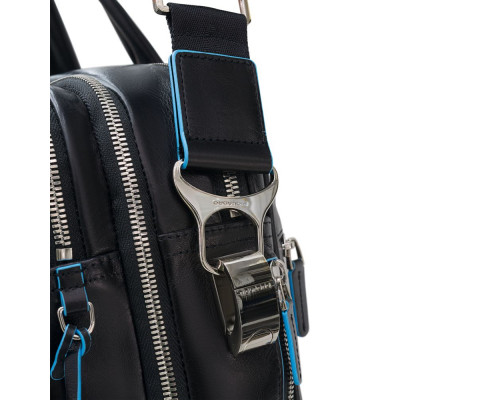 Сумка мужская для ноутбука Piquadro Blue Square, черная