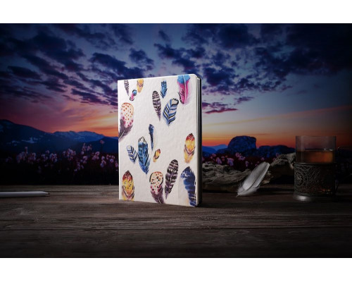 Ежедневник Butterfly, недатированный, белый с черным