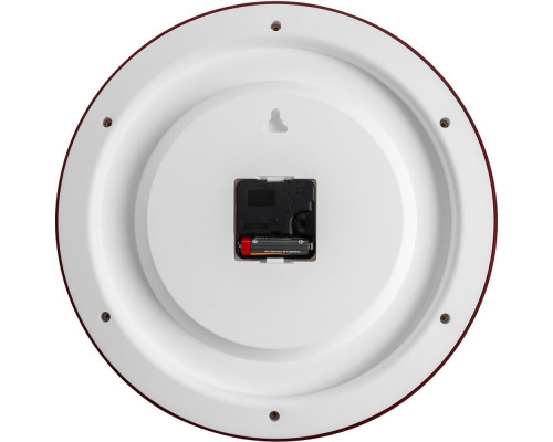 Часы настенные Flat Circle, бордовые