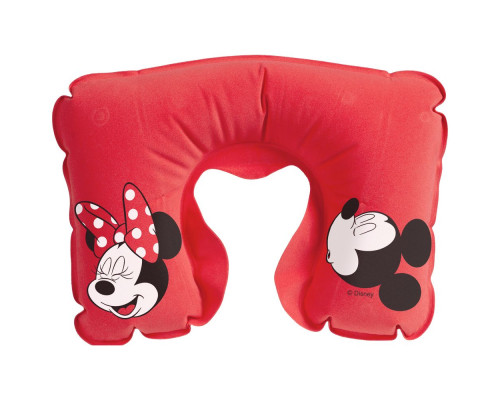 Надувная подушка под шею в чехле Mr. and Mrs. Mouse, красная