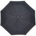 Зонт складной Gear, черный с темно-серым