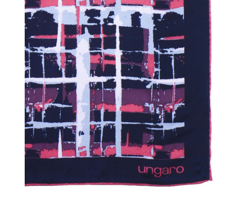 Платок Tweed Silk, темно-синий