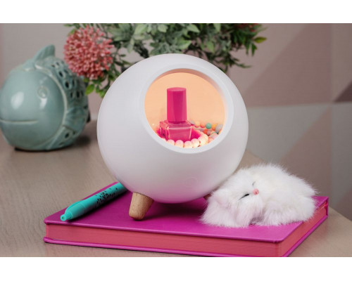 Беспроводная лампа-колонка Right Meow, белая