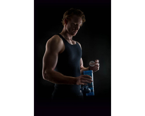 Спортивный шейкер с контейнером ProStak, синий