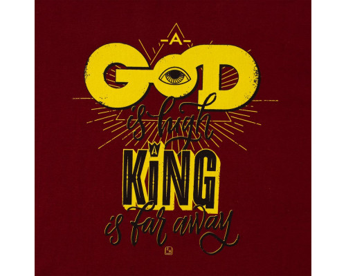 Футболка A God is High, гранатово-красная