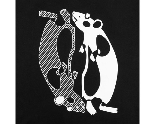 Футболка Mousplit, черная