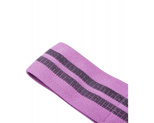 Фитнес-резинка Pastel, низкая нагрузка, фиолетовая